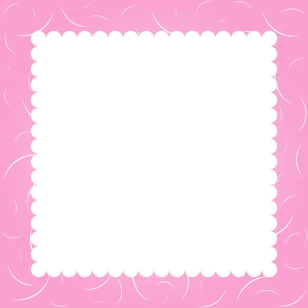 분홍색 인사말 카드 디자인. — 스톡 벡터