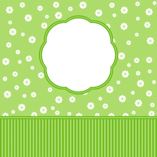 Grüne Hochzeitseinladung, Grußkarte — Stockfoto