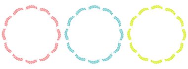 Güzel çiçek çerçeveler koleksiyonu