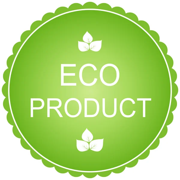 Eco productteken. Vector — Stockvector