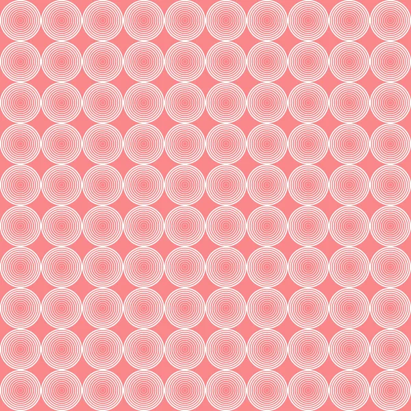Roze geometrische achtergrond met cirkels — Stockvector