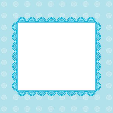 Düğün kartları için mavi şablonu