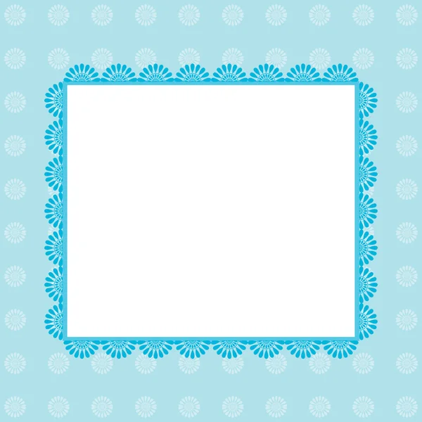 Синий шаблон для свадебных открыток — стоковый вектор