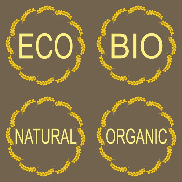 Organische, bio, eco natuurlijke set. — Stockfoto