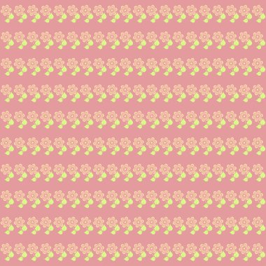 Pembe küçük sevimli çiçek, çiçek desenli