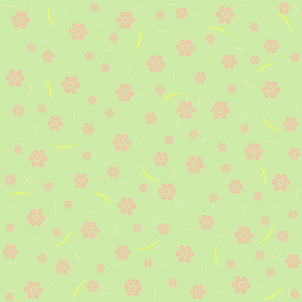 Modèle de fleur verte . — Image vectorielle