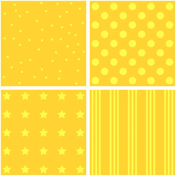 Set of four different pattern — Stock Vector