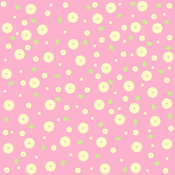 Tiny cute flower pattern background — Stock Vector