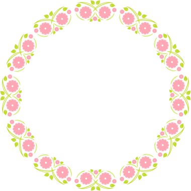 Düğün davetiyeleri için çerçeve çiçek