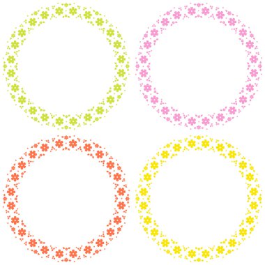 Çiçek çerçeveleri seti