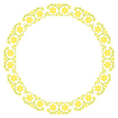 Çiçek desenli kare