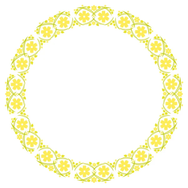 Rahmen aus floralem Muster — Stockfoto