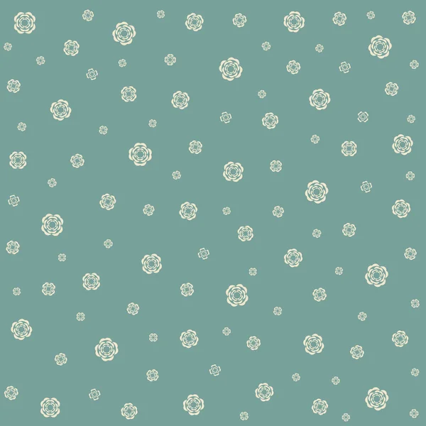 Ditsy Tea Rose Repeat Wallpaper — Stock Photo, Image