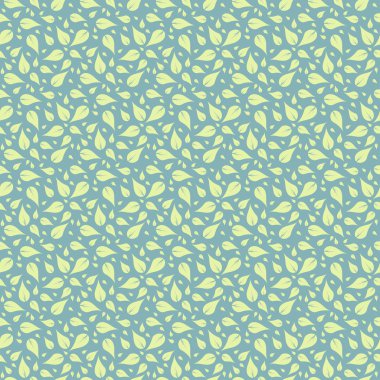 Dekoratif şablon doku yeşil yaprakları ile.