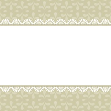 damask desenli zarif vintage çerçeve