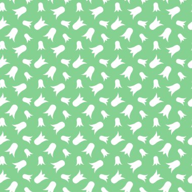 yeşil çiçek desenli