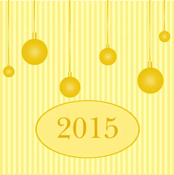 Greeting card happy new year 2015. Vector. — Stock Vector