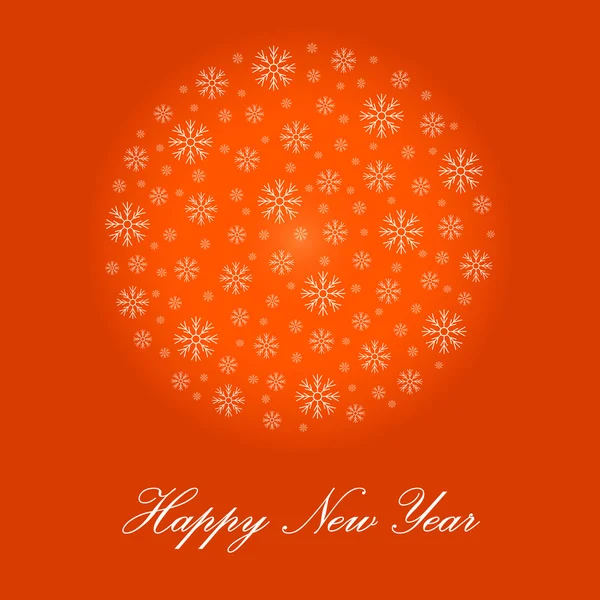 Selamlar mutlu yeni yıl için şablon — Stok Vektör