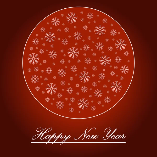 Carte de voeux du Nouvel An. Vecteur . — Image vectorielle