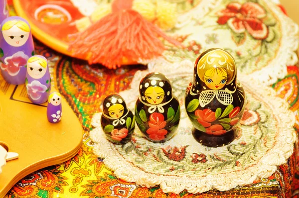 Boneka Matrioshka. Boneka Nested Rusia . — Stok Foto