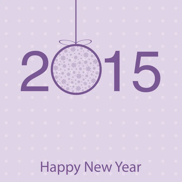 Blahopřání pro rok 2015 novoroční přání. — Stockový vektor