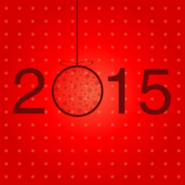 Yeni yıl 2015 tebrik şablonu — Stok Vektör