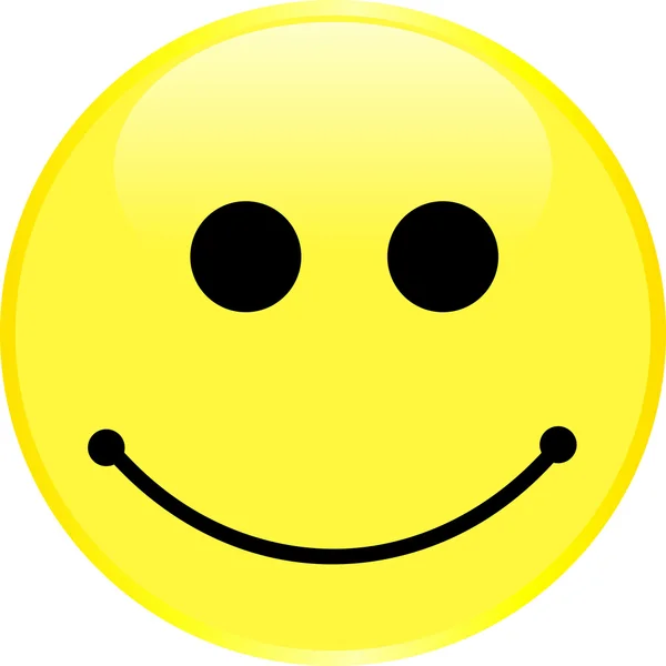 Жовте усміхнене обличчя з емоціями . — стоковий вектор