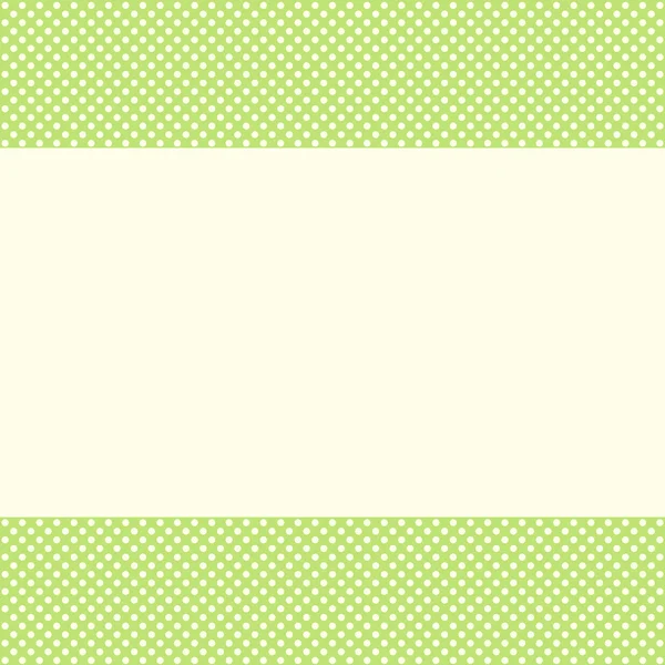 グリーティング カードの緑色のテンプレート — ストックベクタ