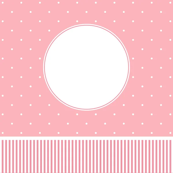 Projeto de cartão de saudação rosa . — Vetor de Stock