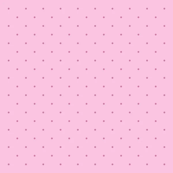 Pattern with polka dots on a  pink background — Stock Vector