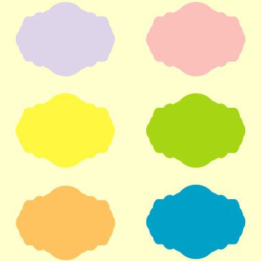 vektör etiketleri ve çıkartmaları kümesi