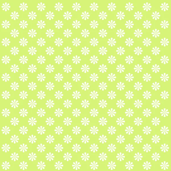 녹색 꽃 패턴. — 스톡 벡터