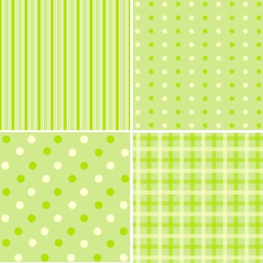 4 yeşil şirin arka plan desenleri 