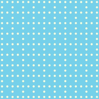 Retro mavi polka noktalı deseni