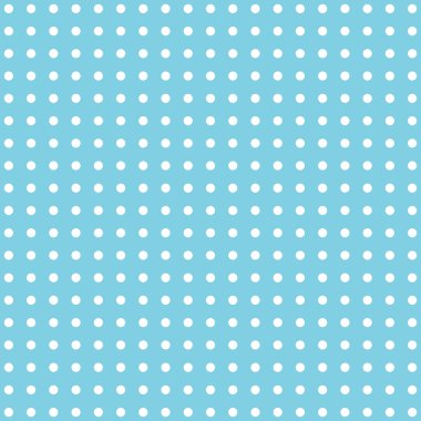 Retro mavi polka noktalı deseni