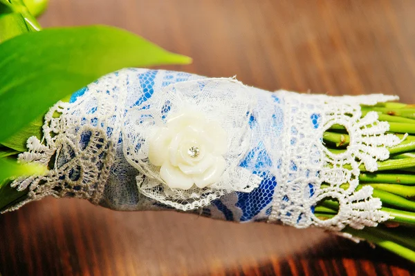 Beautiful white wedding bouquet — Stock Photo, Image