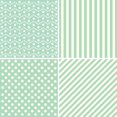 Şirin desenleri. Hassas renk arka planlar topluluğu.