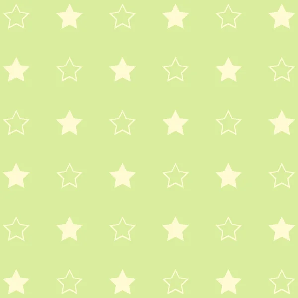 Attern verde com estrelas . — Vetor de Stock