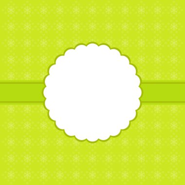 Kar taneleri ve metin için yer ile tasarım