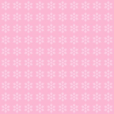 kar taneleri, vektör çizim ile pembe bir arka plan