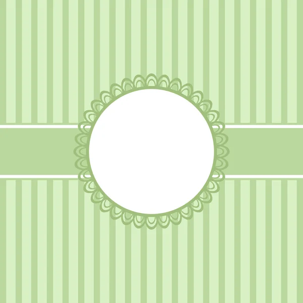Diseño de invitación verde — Vector de stock