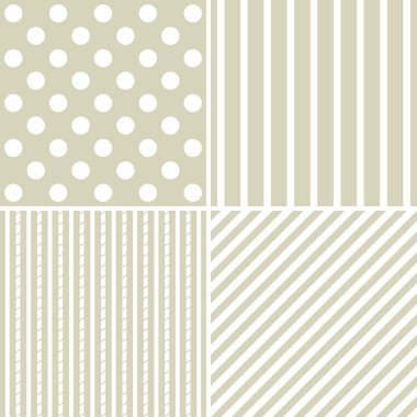  dört farklı retro deseni kümesi