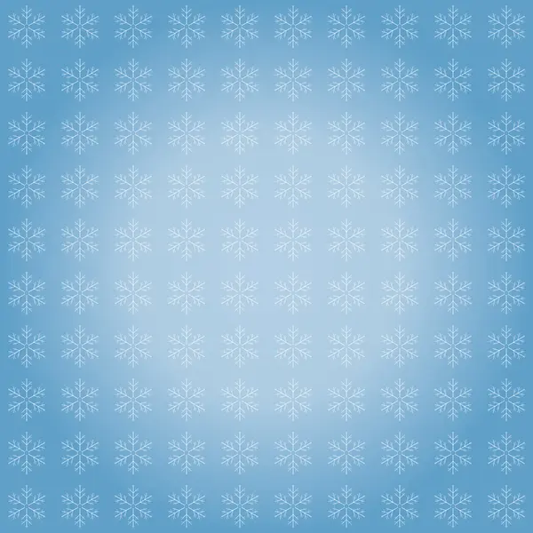 Fondo azul con copos de nieve — Vector de stock