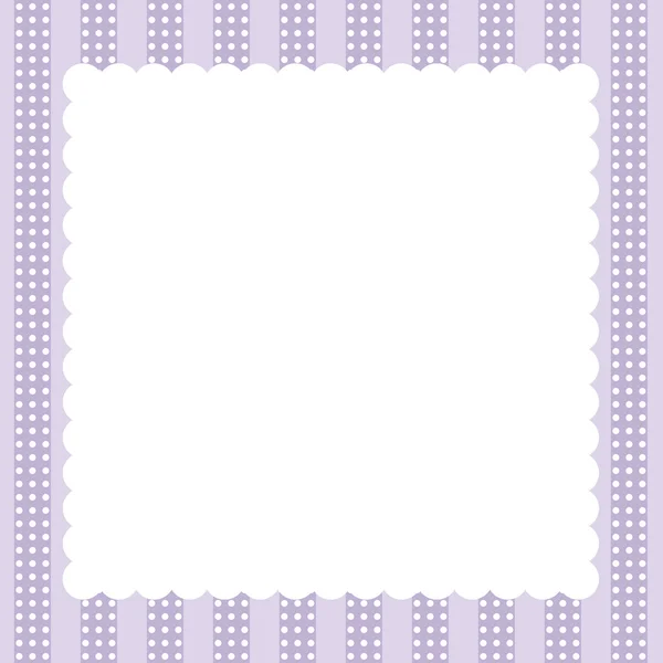 Lilac vintage card with frame — Stock Vector