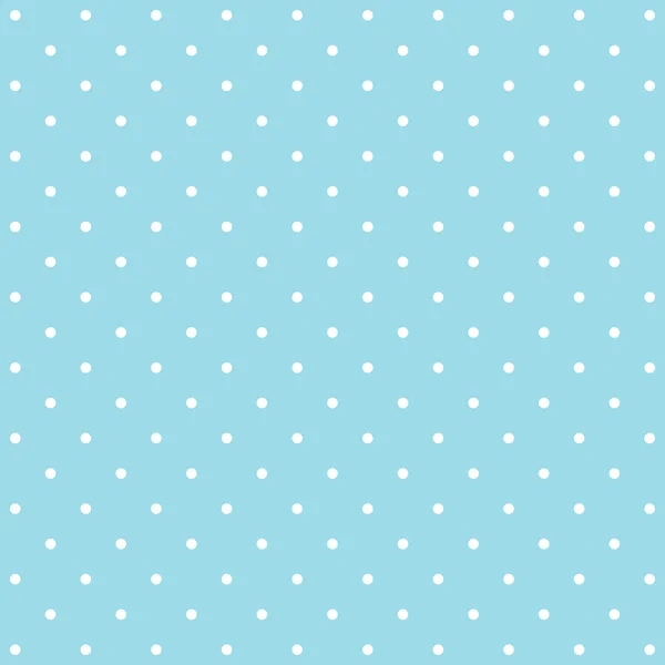 Blauwe polka dot achtergrondpatroon — Stockvector