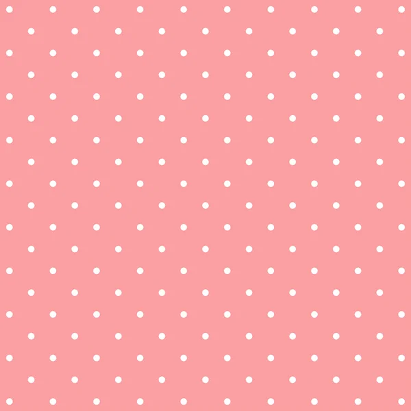 Roze polka dot achtergrondpatroon — Stockvector