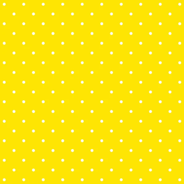 Modello di sfondo a pois giallo — Vettoriale Stock