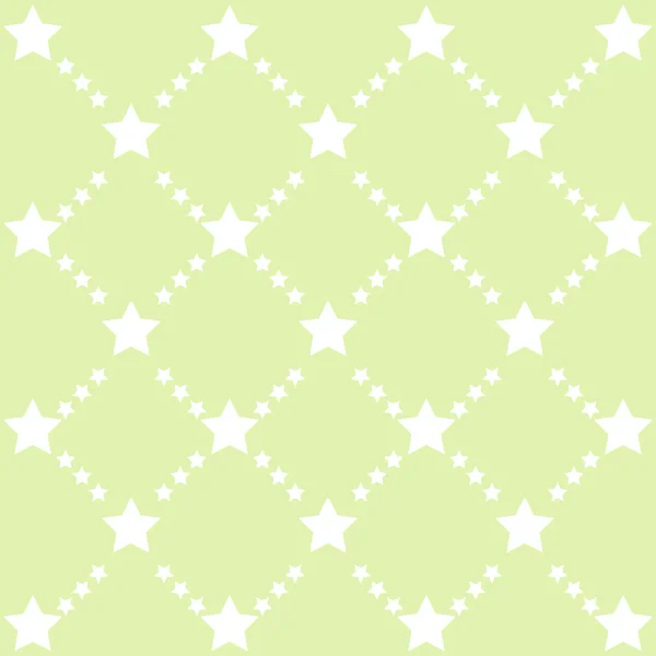 Mustervektor grüner Sterne — Stockvektor