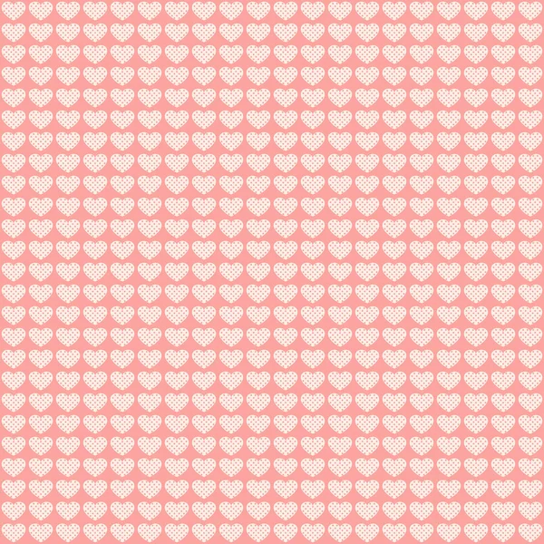 Muster aus rosa Herzen i — Stockvektor