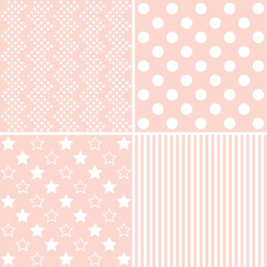  hafif pembe 4 arka plan desenleri. 